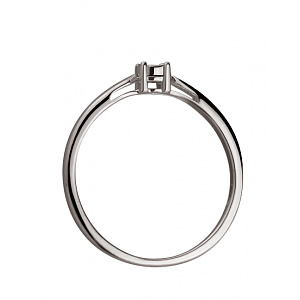 Золота каблучка з діамантом (01-200422743) фотографія