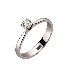 Золота каблучка з діамантом (01-200465943) фотографія