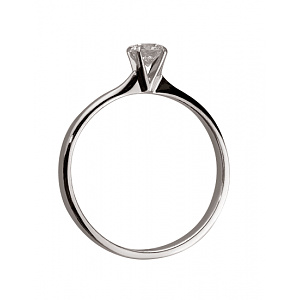 Золота каблучка з діамантом (01-200465943) фотографія