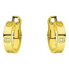 Золоті сережки з діамантами (01-200575943)