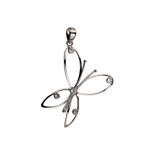 Золотий  кулон з цирконієм куб. (01-200581643) фотографія