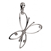 Золотий  кулон з цирконієм куб. (01-200581643)