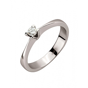 Золота каблучка з діамантом (01-200633443) фотографія