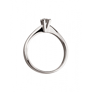 Золота каблучка з діамантом (01-200633443) фотографія