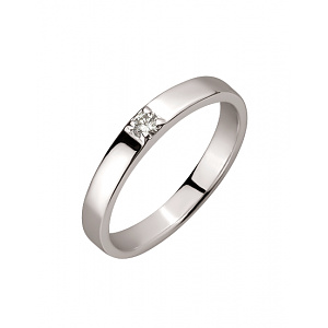 Золотое кольцо с бриллиантом (01-200740143) фотография