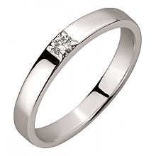 Золотое кольцо с бриллиантом (01-200740143)