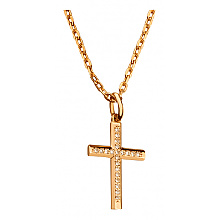 Золоте кольє з діамантами (01-200773343)