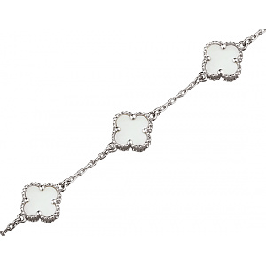 Золотий браслет з перламутром (01-200781043) фотографія