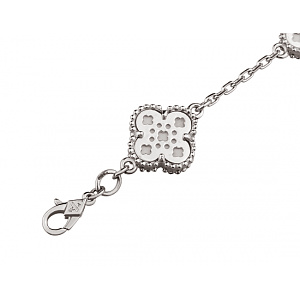 Золотий браслет з перламутром (01-200781043) фотографія