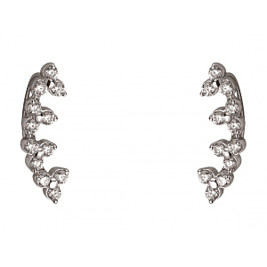 Золоті сережки з фіанітом (цирконієм куб.) (01-200810843) фотографія