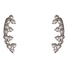 Золоті сережки з фіанітом (цирконієм куб.) (01-200810843)