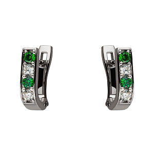 Золоті сережки з фіанітами (2б_с-051) фотографія