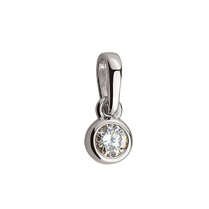 Золотой кулон с бриллиантом (2б_п-172) фотография