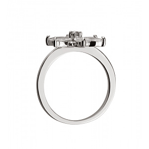 Золота каблучка з фіанітами (2к-237) картинка Золота каблучка з фіанітами (2к-237) фотографія