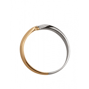 Золотое кольцо с бриллиантом (01-18375444) фотография