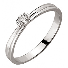 Золотое кольцо с бриллиантом (01-18385444)