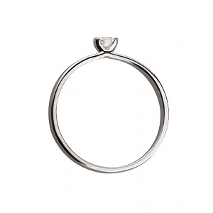 Золотое кольцо с бриллиантом (01-18385444) фотография