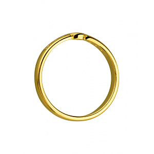 Золота каблучка з діамантами (01-200219044) фотографія