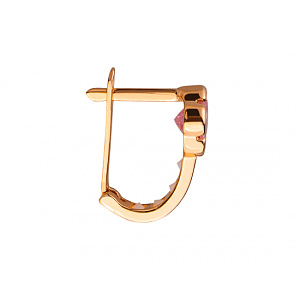 Золотые серьги с цирконием куб. (01-200323844) фотография