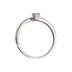 Золота каблучка з діамантами (01-200438344) фотографія