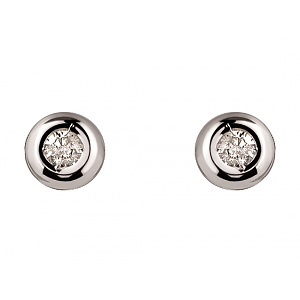 Золоті сережки з діамантами (01-200473844) фотографія