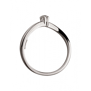 Золота каблучка з діамантом (01-200539544) фотографія