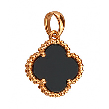 Золотий кулон з фіанітом (цирконієм куб.) (01-200755444)