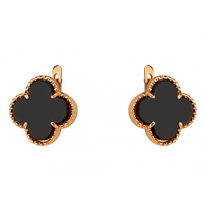 Золотые серьги с фианитом (цирконием куб.) (01-200788544) фотография