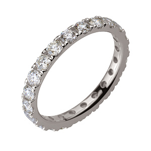 Золотое обручальное кольцо  с бриллиантами (2б_к-195) фотография