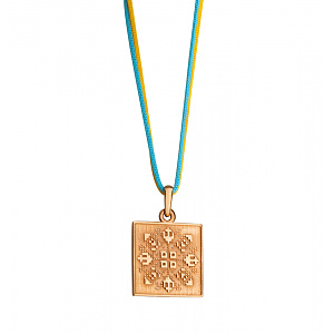 Золотий кулон «Родина» (1б_п-265) фотографія