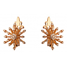 Золоті сережки з цирконіями (1б_с-285)