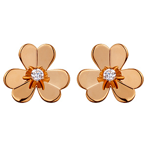 Золоті сережки з діамантами (1б_с-069) фотографія