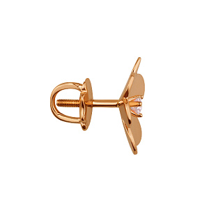 Золоті сережки з діамантами (1б_с-069) фотографія