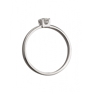 Золотое кольцо с цирконием куб. (01-18762945) фотография