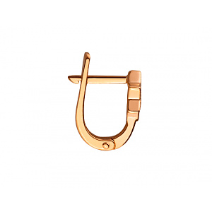 Золоті сережки з цирконієм куб. (01-200152545) фотографія