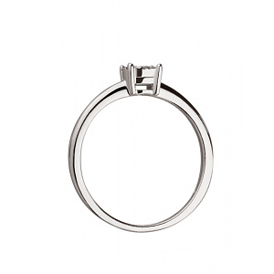 Золота каблучка з діамантами (01-200438345) фотографія