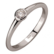 Золота каблучка з діамантом (01-200575945)