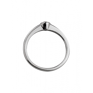 Золота каблучка з діамантом (01-200575945) фотографія