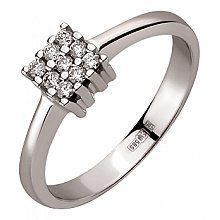 Золота каблучка з діамантами (01-200807545)