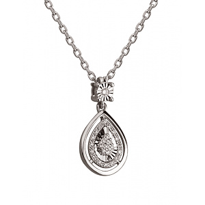 Золоте кольє з діамантами (01-200816045) фотографія