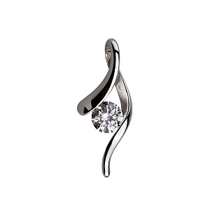 Золотий кулон з фіанітом (2б_п-189) фотографія