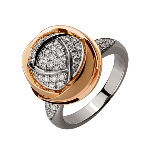 Золотое кольцо с бриллиантами (4б_к-203) фотография