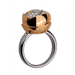 Золотое кольцо с бриллиантами (4б_к-203) фотография