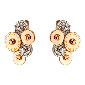 Золотые серьги с цирконием куб. (01-200481246) фотография