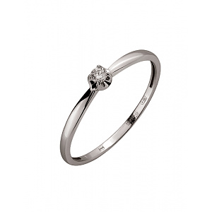 Золотое кольцо с бриллиантом (01-200539546) фотография