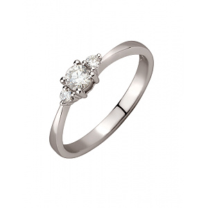 Золотое кольцо с бриллиантами (01-200761546) фотография