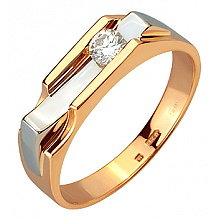 Золота каблучка з діамантом (01-200766246)