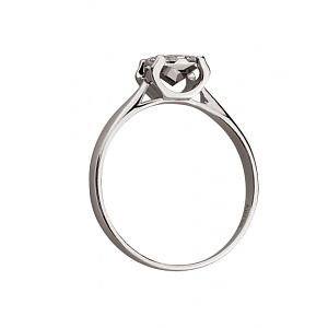 Золота каблучка з діамантами (01-200785646) фотографія