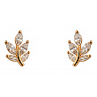 Золотые серьги с фианитом (цирконием куб.) 01-200905446 фотография 1
