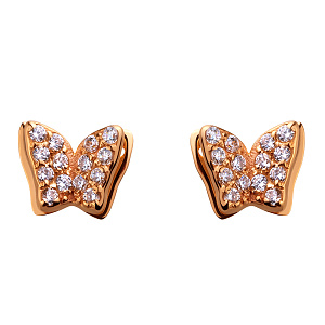 Золоті сережки з фіанітом (1б_с-161) фотографія